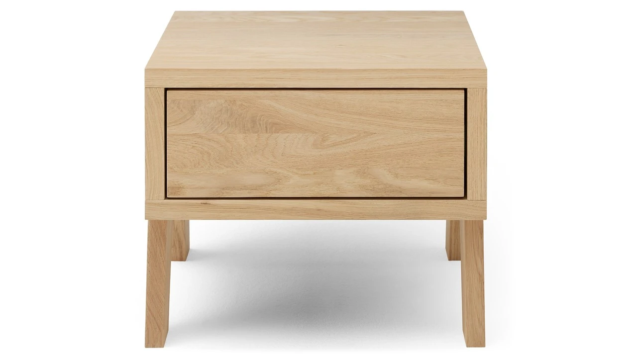 Karlsson Skogar Massief Eiken Nachtkast – Natuurlijk Eiken met Soft-Close Lade 4 Karlsson Skogar Massief Eiken Nachtkast – Natuurlijk Eiken met Soft-Close Lade - Afbeelding 2