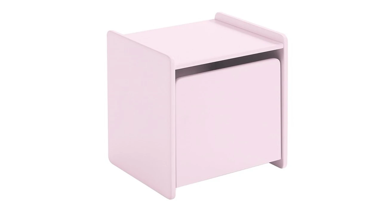 Vipack Kiddy Roze 2-delige Set - Kinderbed en Nachtkast met Ronde Hoeken 5 Vipack Kiddy Roze 2-delige Set - Kinderbed en Nachtkast met Ronde Hoeken - Afbeelding 3