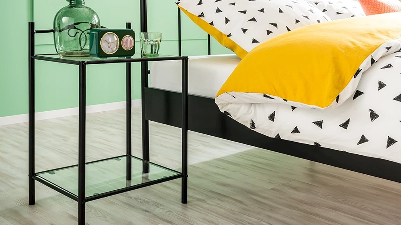 Nachtkast Quincy β Modern Industrieel Metalen Frame β Zwart 4 Nachtkast Quincy β Modern Industrieel Metalen Frame β Zwart - Afbeelding 2