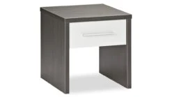 Nachtkast Woody – Modern Houtlook Nachtkastje met Lade