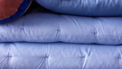 ESSENZA Bell Multi-Color Striped Cotton Velvet Neckroll Pillow - 22x50 cm Decorative Bolster 8 ESSENZA Bell Multi-Color Striped Cotton Velvet Neckroll Pillow - 22x50 cm Decorative Bolster -Beter Bed Winkel Nekrol Bell ultra blue 2