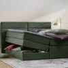 Pearl Opbergboxspring Vlak - Met Opbergruimte & HR Topmatras -Beter Bed Winkel Opbergboxspring Pearl vlak met gestoffeerd matras hunter