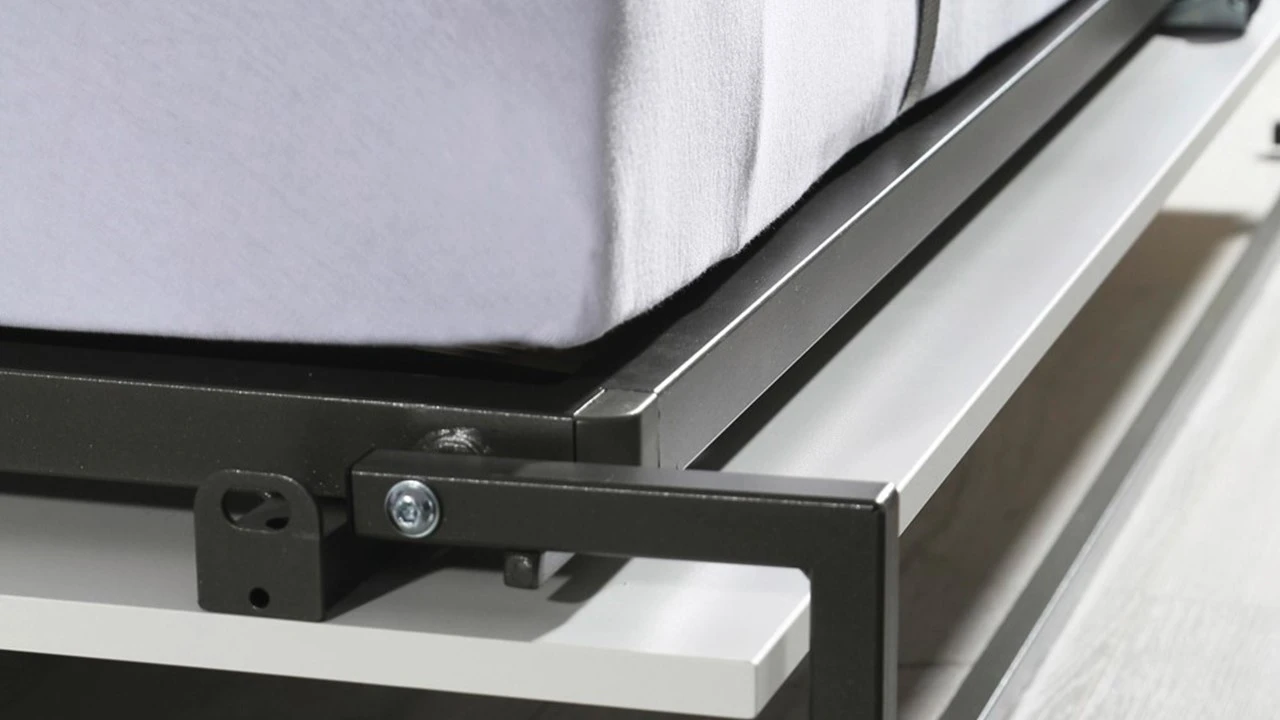 Albero Opklapbed Met Bovenbouw - Modern Verticaal Wandbed met Extra Opbergruimte 5 Albero Opklapbed Met Bovenbouw - Modern Verticaal Wandbed met Extra Opbergruimte - Afbeelding 3