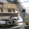 Albero Opklapbed Met Bovenbouw - Modern Verticaal Wandbed met Extra Opbergruimte 2 Albero Opklapbed Met Bovenbouw - Modern Verticaal Wandbed met Extra Opbergruimte -Beter Bed Winkel Opklapbed Albero met bovenbouw eiken