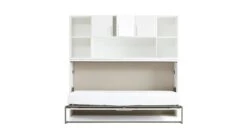 Albero Opklapbed Met Bovenbouw Wit - Ruimtebesparend Verticaal Wandbed 22 Albero Opklapbed Met Bovenbouw Wit - Ruimtebesparend Verticaal Wandbed -Beter Bed Winkel Opklapbed Albero met bovenbouw wit 6