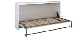 Opklapbed Albero Wit – Ruimtebesparend Wandbed inclusief Lattenbodem -Beter Bed Winkel Opklapbed Albero wit 3