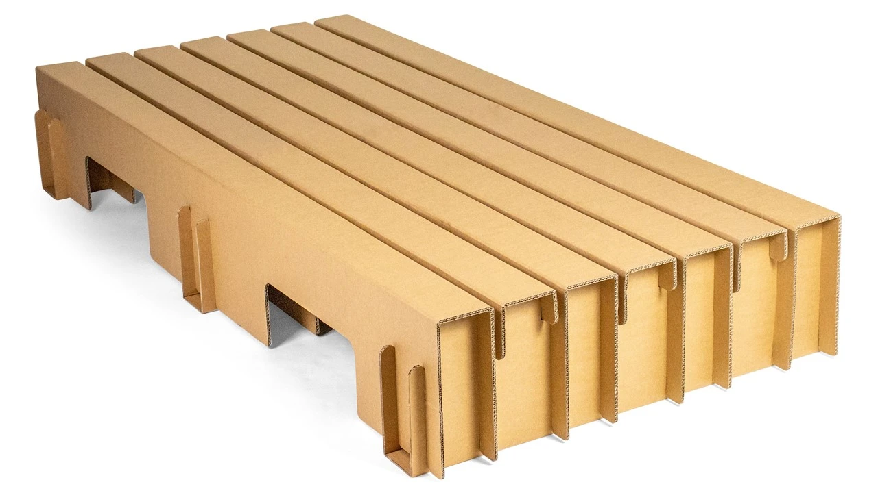 Beter Bed x KarTent Paper Bed – Duurzaam Kartonnen Bed met Easy Pocket Matras & Opbergladen 9 Beter Bed x KarTent Paper Bed – Duurzaam Kartonnen Bed met Easy Pocket Matras & Opbergladen - Afbeelding 7
