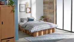 Beter Bed x KarTent Paper Bed – Duurzaam Kartonnen Bed met Opbergladen – Natuurlijk Bruin