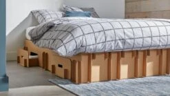 Beter Bed x KarTent Paper Bed – Duurzaam Kartonnen Bed met Opbergladen – Natuurlijk Bruin -Beter Bed Winkel Paper Bed met laden bruin 9