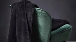 ESSENZA Plaid Furry Ultra-Soft Fake Fur Throw Blanket – Stylish Winter Lounge Essential