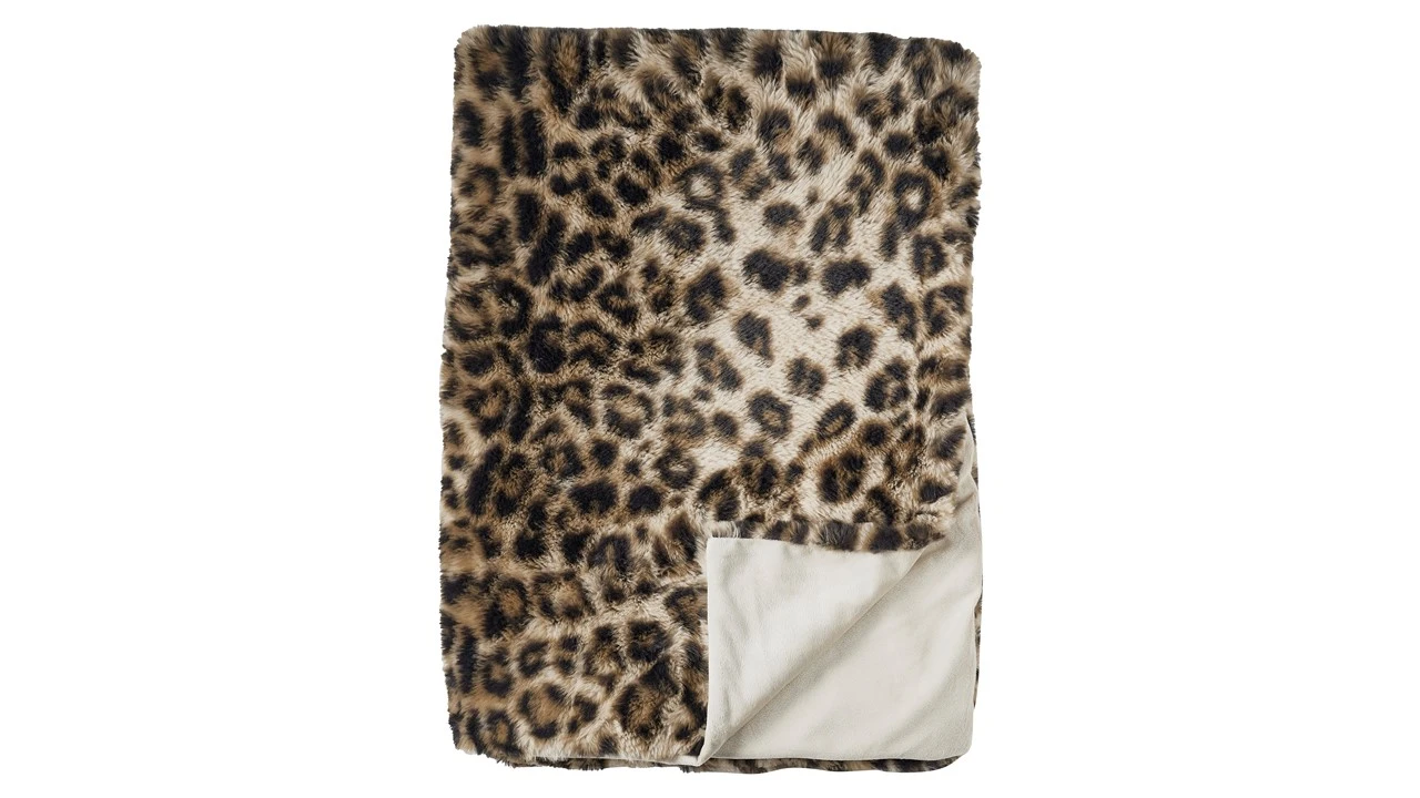 KAAT Amsterdam Leonard Luipaardprint – Fake Fur Trendy Plaid 130x170 cm 4 KAAT Amsterdam Leonard Luipaardprint – Fake Fur Trendy Plaid 130x170 cm - Afbeelding 2