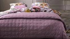 ESSENZA Plaid Ruth Navy Blue β Quilted Soft Microfiber Throw Blanket