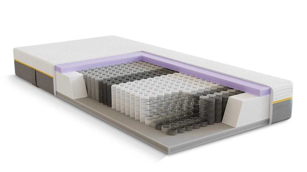 B Bright 4100 / 4150 Pocketveermatras – 7-Zone Koudschuim Comfortlaag & Optimale Ventilatie 8 B Bright 4100 / 4150 Pocketveermatras – 7-Zone Koudschuim Comfortlaag & Optimale Ventilatie - Afbeelding 6