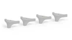 Karlsson Narvik Houten Potenset – Naturel Driehoekige Meubelpoten voor Boxspring -Beter Bed Winkel Potenset Karlsson Narvik alu 1