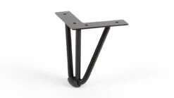 Potenset Kupa Chroom β Moderne Driehoekige Metalen Meubelpoot voor Boxspring