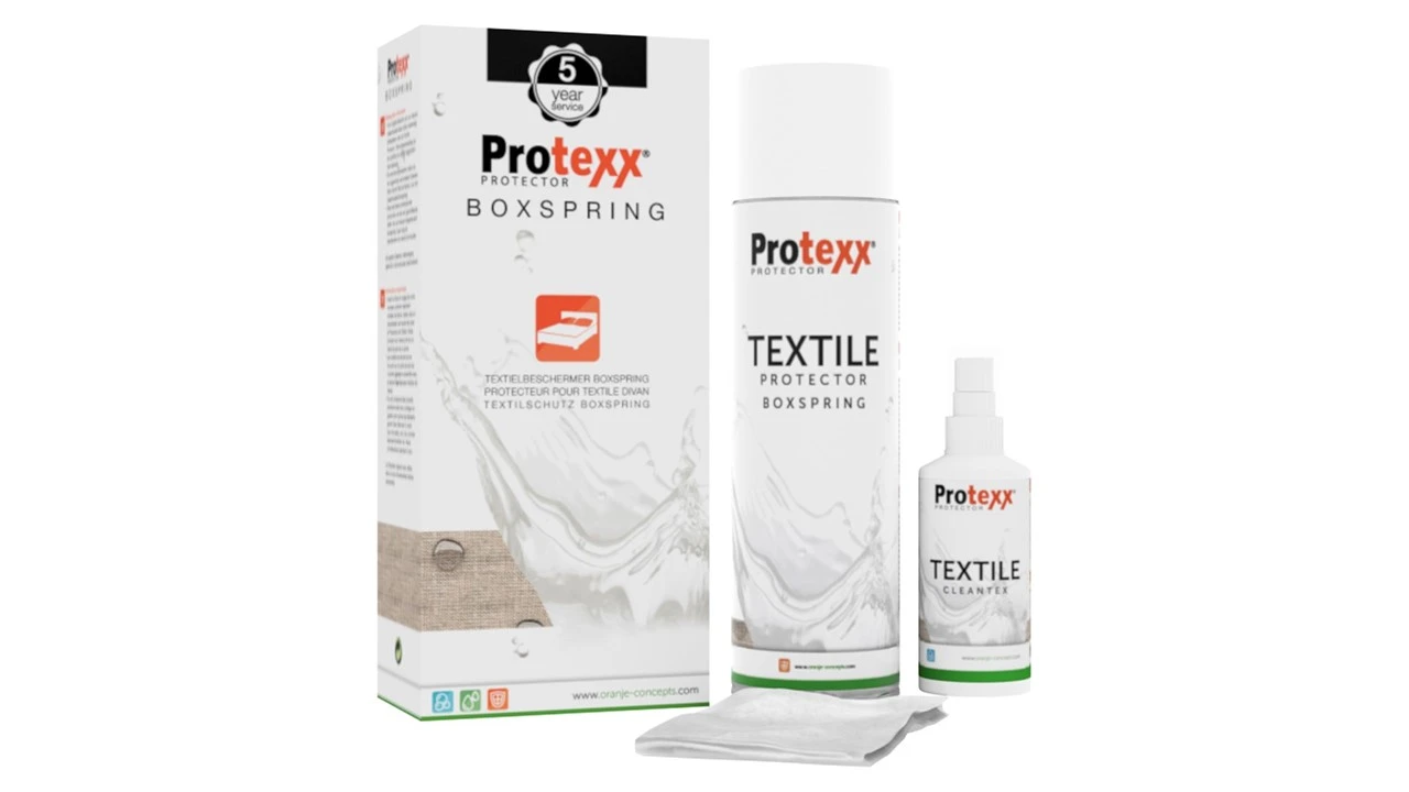 Protexx Textile Protector Kit – Complete Onderhoudsset met 5 Jaar Vlekkenservice voor Boxsprings 3 Protexx Textile Protector Kit – Complete Onderhoudsset met 5 Jaar Vlekkenservice voor Boxsprings