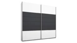 Schuifdeurkast Burgos Eiken & Wit – Moderne 2-Deurs Garderobekast