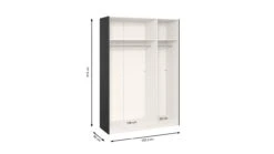 Schuifdeurkast Easy Eiken met Spiegel – Moderne 2-Deurs Kleerkast 8 Schuifdeurkast Easy Eiken met Spiegel – Moderne 2-Deurs Kleerkast -Beter Bed Winkel Schuifdeurkast Easy met spiegel zwart 2