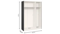 Kixx Schuifdeurkast Zwart met Volledige Glasdeuren – Moderne Garderobekast 9 Kixx Schuifdeurkast Zwart met Volledige Glasdeuren – Moderne Garderobekast -Beter Bed Winkel Schuifdeurkast Kixx zwart zwartglas 7