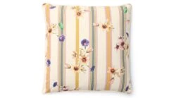 ESSENZA Amare Sierkussen 40x90 cm – Kleurrijke Bloemenprint op Gestreepte Fluweel