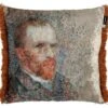 Beddinghouse x Van Gogh Museum Self-Portrait Sierkussen - Blauw/Oranje Impressionistisch Design 2 Beddinghouse x Van Gogh Museum Self-Portrait Sierkussen - Blauw/Oranje Impressionistisch Design -Beter Bed Winkel Sierkussen Portrait natural