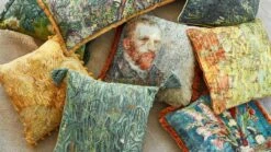 Beddinghouse x Van Gogh Museum Self-Portrait Sierkussen - Blauw/Oranje Impressionistisch Design -Beter Bed Winkel Sierkussen Portrait natural 2