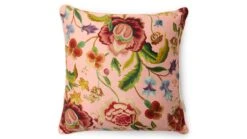 ESSENZA Roselina Sierkussen 50x50 - Romantische Bloemenprint met Luxe Piping