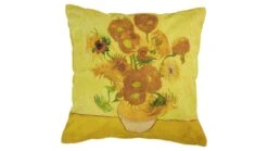 Beddinghouse x Van Gogh Museum Sierkussen Sunflower – Geel Polyester Satijn Decoratief Kussen