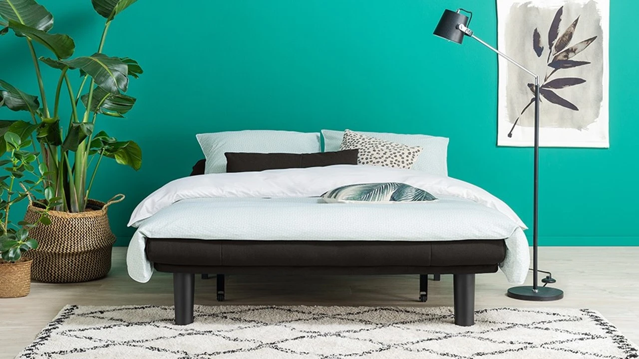 Slaapbank Chicago – Luxe Stof Uitschuifbaar Tweepersoons Logeerbed met Lattenbodem 5 Slaapbank Chicago – Luxe Stof Uitschuifbaar Tweepersoons Logeerbed met Lattenbodem - Afbeelding 3