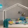 Vipack Dallas Bed in Huisvorm met Slaaplade – Wit Massief Grenen Kinderbed -Beter Bed Winkel Slaaplade Dallas