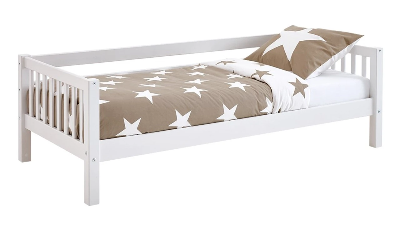 Flexworld Sofabed Kris Wit – Grenenhout Eenpersoons Kinderbed met Spijlen 3 Flexworld Sofabed Kris Wit – Grenenhout Eenpersoons Kinderbed met Spijlen