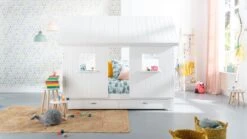 Flexworld Sofabed Puck met Dakframe en Heel Dak - Wit Grenenhout Huisbed 20 Flexworld Sofabed Puck met Dakframe en Heel Dak - Wit Grenenhout Huisbed -Beter Bed Winkel Sofabed met dakframe Puck wit 5