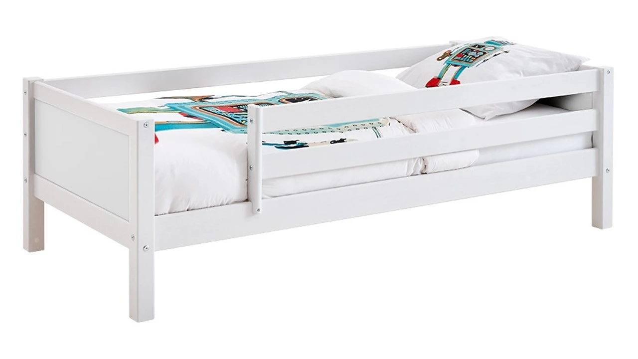 Flexworld Sofabed Jip met Uitvalbeveiliging - Wit Massief Grenenhout Kinderbed 3 Flexworld Sofabed Jip met Uitvalbeveiliging - Wit Massief Grenenhout Kinderbed