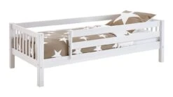 Flexworld Kris Wit Grenenhout – Sofabed met Uitvalbeveiliging en Spijlen