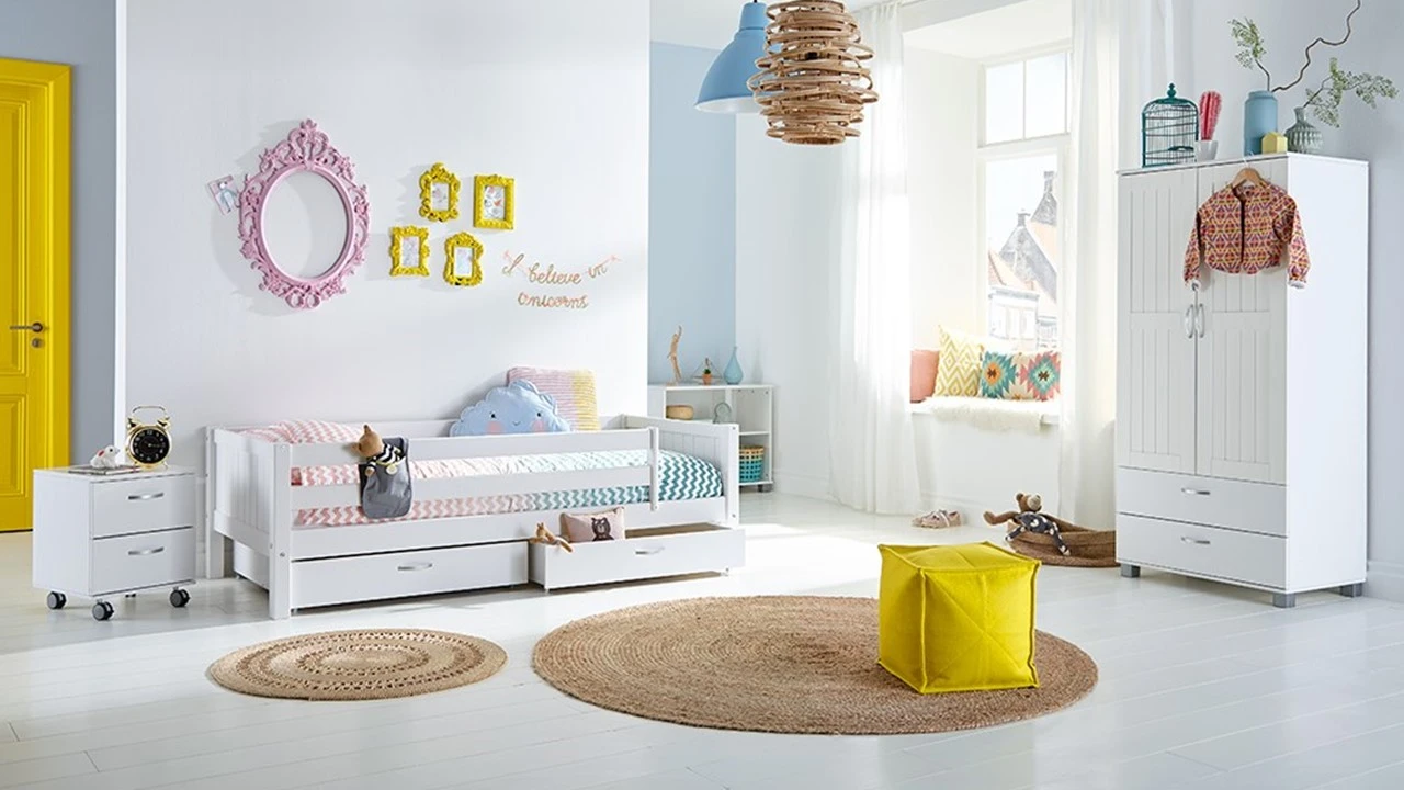 Flexworld Sofabed Puck Wit met Uitvalbeveiliging - Grenenhout Kinderbed 4 Flexworld Sofabed Puck Wit met Uitvalbeveiliging - Grenenhout Kinderbed - Afbeelding 2