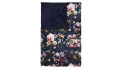 ESSENZA Sprei Fleur Navy Velvet – Luxe Bloemenprint Bedsprei met Vintage Botanisch Design -Beter Bed Winkel Sprei Fleur blauw 1