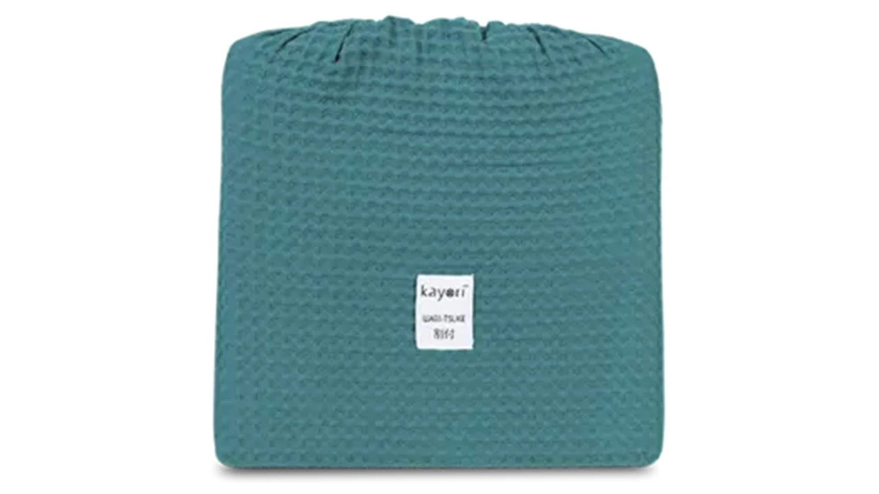 Osaka Wafelstructuur Sprei - 100% Biologisch Katoen - Luxe Beddensprei 5 Osaka Wafelstructuur Sprei - 100% Biologisch Katoen - Luxe Beddensprei - Afbeelding 3