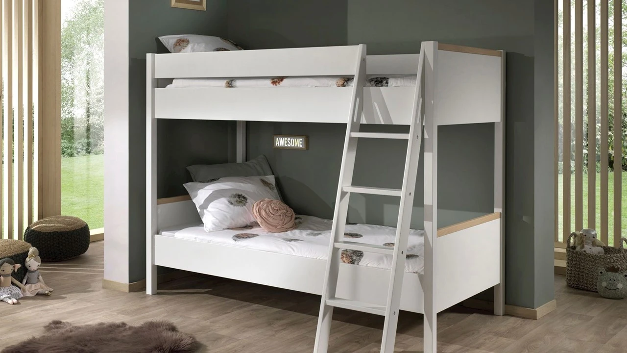 Vipack Stapelbed Londen Wit met Naturel Grenen – Scandinavisch Modern Kinderbed met Trap 3 Vipack Stapelbed Londen Wit met Naturel Grenen – Scandinavisch Modern Kinderbed met Trap