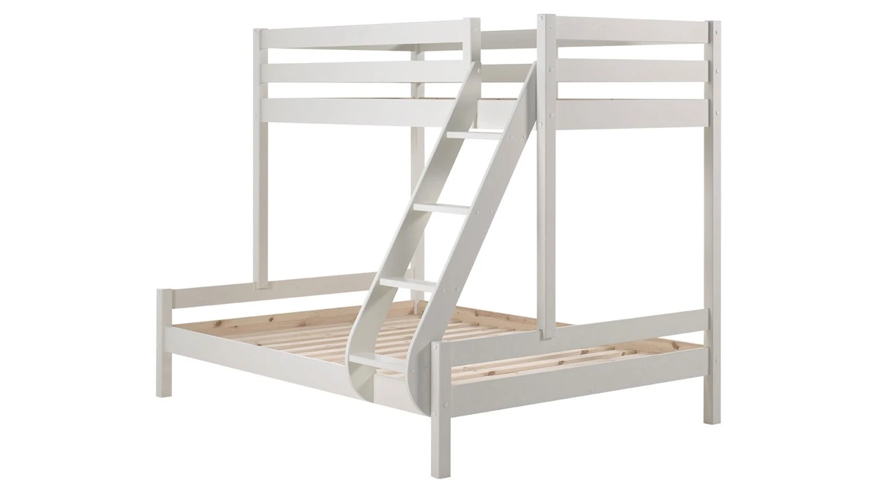 Vipack Stapelbed Pino Martin - Wit Grenenhout - Ruimtebesparend Kinderbed 4 Vipack Stapelbed Pino Martin - Wit Grenenhout - Ruimtebesparend Kinderbed - Afbeelding 2