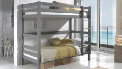 Vipack Pino Wit Grenenhout – Ruimtebesparend Design Stapelbed Hoog