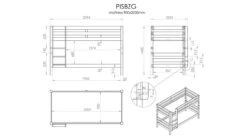 Vipack Pino Laag Stapelbed - Massief Grenenhout - Wit 7 Vipack Pino Laag Stapelbed - Massief Grenenhout - Wit -Beter Bed Winkel Stapelbed Pino grijs 5