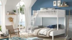 Scott 3-persoons Stapelbed met Ladenset - Wit Hout - Modern Design Kinderbed 12 Scott 3-persoons Stapelbed met Ladenset - Wit Hout - Modern Design Kinderbed -Beter Bed Winkel Stapelbed Scott 3 persoons met ladenset wit 2
