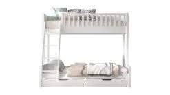 Scott 3-persoons Stapelbed met Ladenset - Wit Hout - Modern Design Kinderbed 14 Scott 3-persoons Stapelbed met Ladenset - Wit Hout - Modern Design Kinderbed -Beter Bed Winkel Stapelbed Scott 3 persoons met ladenset wit 4