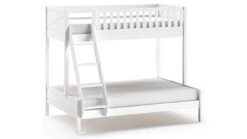 Stapelbed Scott Wit – 3-persoons L-Vorm Kinderbed van Massief Grenenhout 9 Stapelbed Scott Wit – 3-persoons L-Vorm Kinderbed van Massief Grenenhout -Beter Bed Winkel Stapelbed Scott wit 2