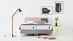 Tempur® Boxspring ONE™ Graphic Lichtroze – Vlak Scandinavisch Design met Pocketvering