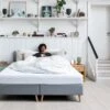 TEMPUR® Boxspring ONE™ Plain Vlak – Scandinavisch Design met Pocketvering & Traagschuim -Beter Bed Winkel TEMPUR boxspring ONE Plain vlak stone grey