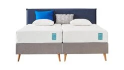 TEMPUR® Boxspring ONE™ Stitch Vlak – Scandinavisch Design met Pocketvering & ONE™ Matras -Beter Bed Winkel TEMPUR boxspring ONE Stitch vlak blue stone grey 1