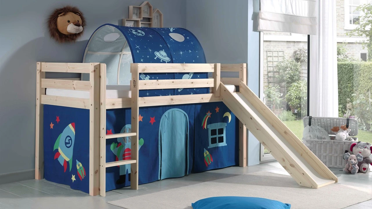 Astro Tunnel for Pino/Scott Mid-Sleeper - Navy Blue Space & Stars Design Bed Accessory 4 Astro Tunnel for Pino/Scott Mid-Sleeper - Navy Blue Space & Stars Design Bed Accessory - Afbeelding 2