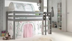 Pino/Scott Tunnel Birdy - Wit met Kleurrijke Vogels - Bedtunnel voor Halfhoogslaper -Beter Bed Winkel Tunnel birdy Pino Scott wit 1