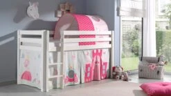 Pino/Scott Tunnel Princess – Roze Speeltunnel voor Halfhoogslaper -Beter Bed Winkel Tunnel princess Pino Scott roze 1